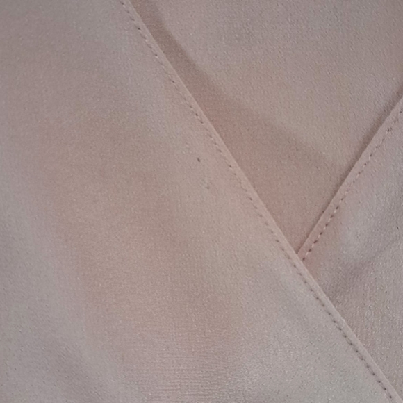 Topshop Pink Wrap Balloon Sleeve Satin Feel Tie Waist Dressy Stylish Mini Dress - Picture 13 of 13